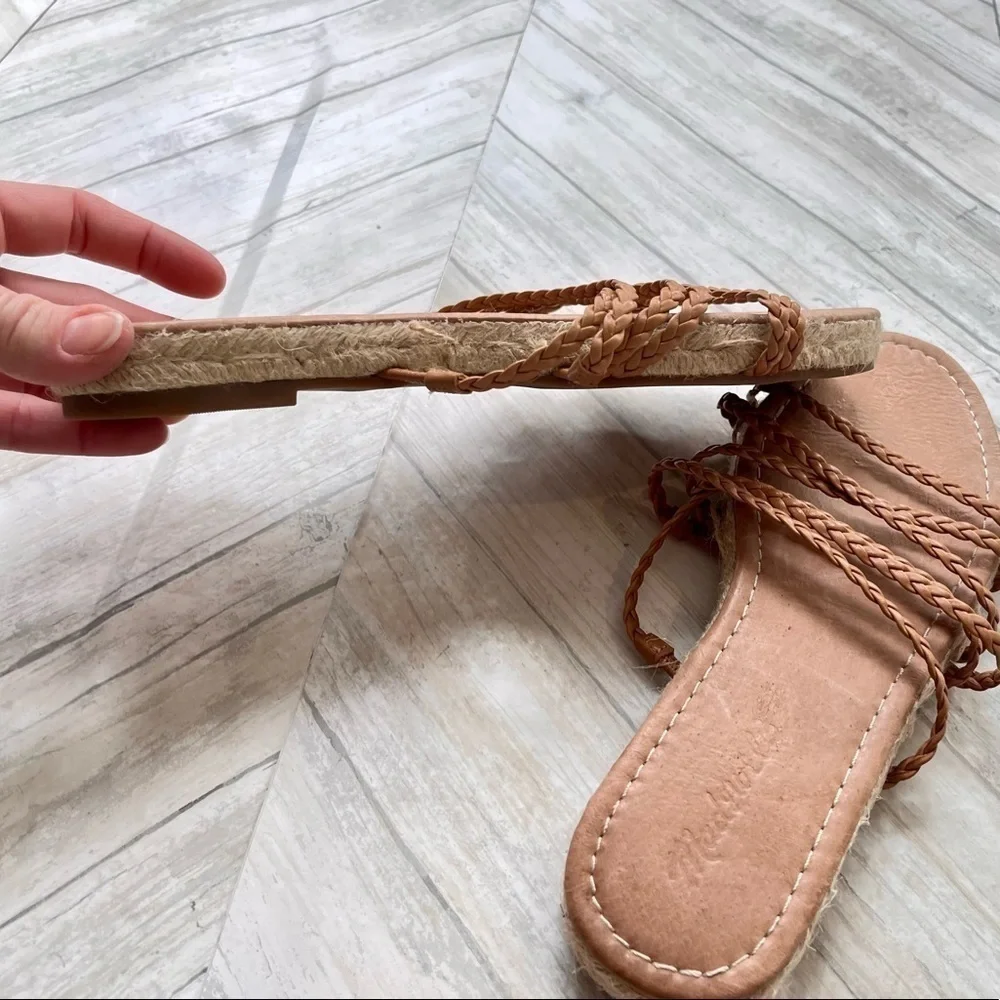 MADEWELL BROWN BRAIDED SLIP ON SANDALS | SIZE 9​​ - Picture 6 of 7